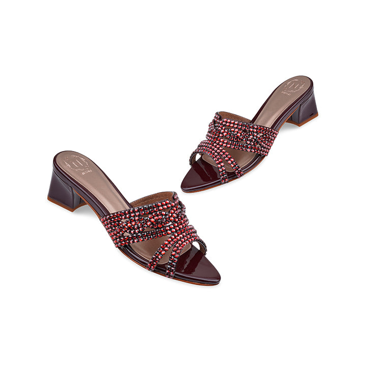 Tamsin Box Heel #color_maroon