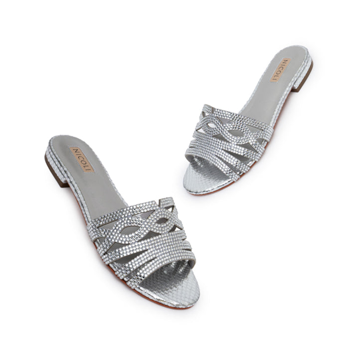 Marily Luxury Flat sandal #color_silver