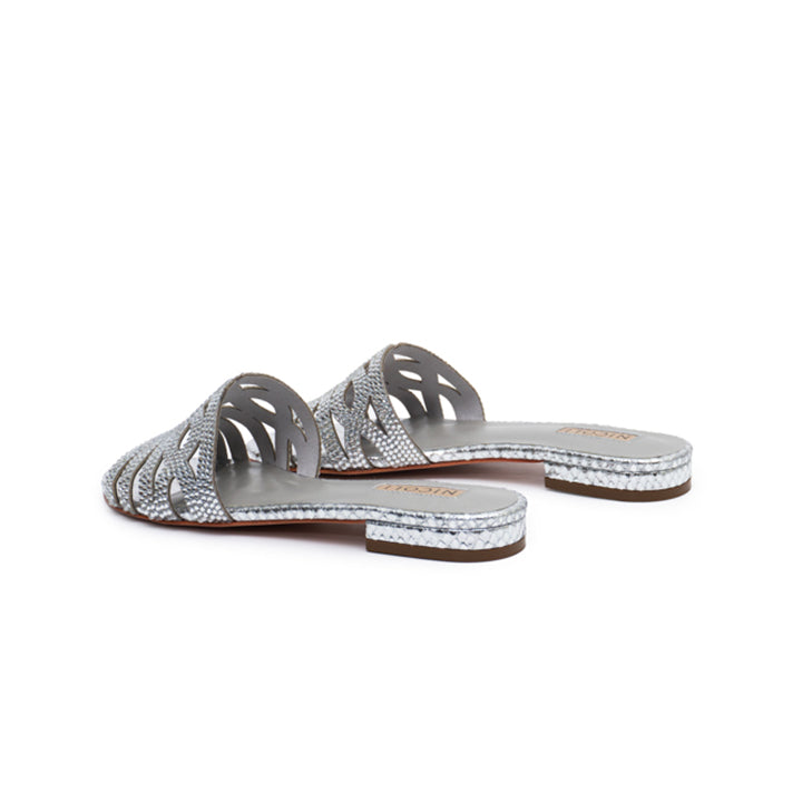 Marily Luxury Flat sandal #color_silver