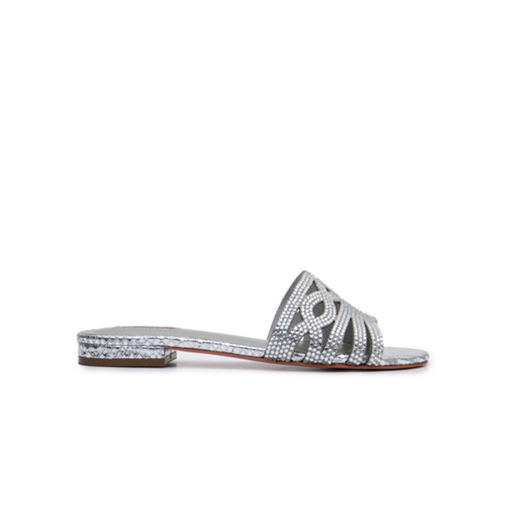 Marily Luxury Flat sandal #color_silver