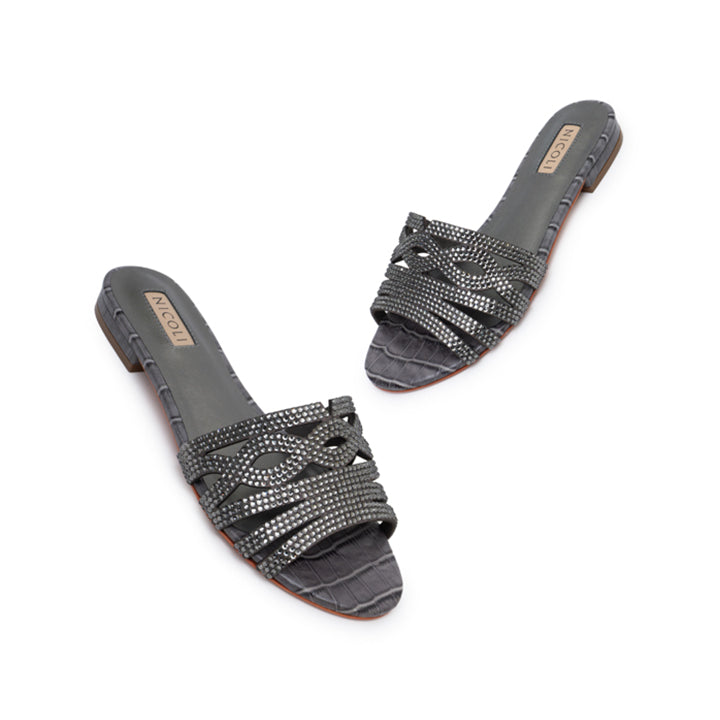 Marily Luxury Flat sandal #color_grey