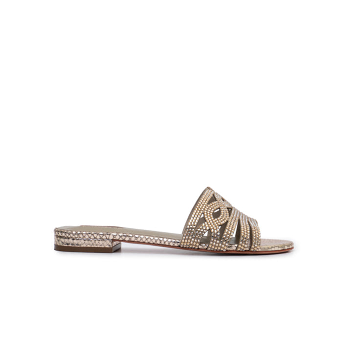 Marily Luxury Flat sandal #color_gold