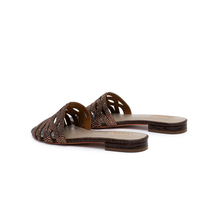 Marily Luxury Flat sandal #color_brown