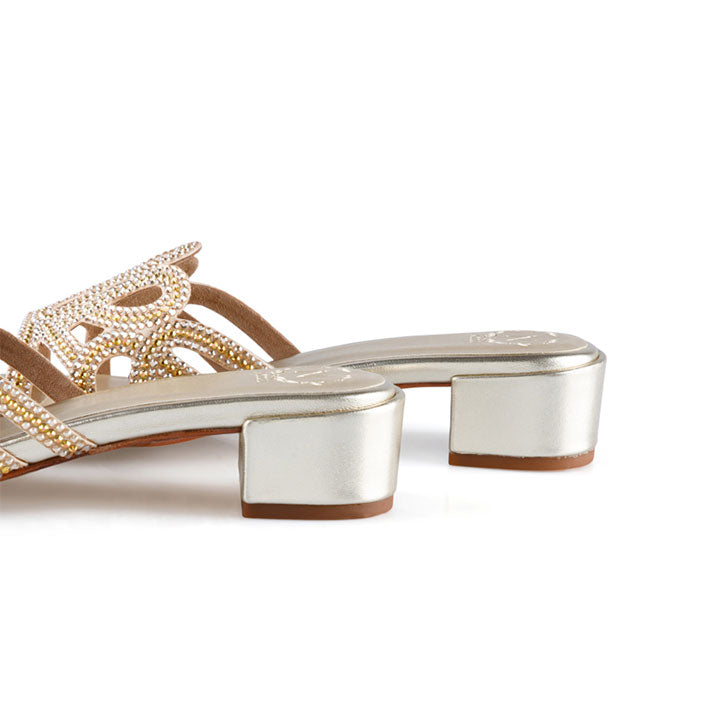 Lidia  High Heel Sandal #color_silver