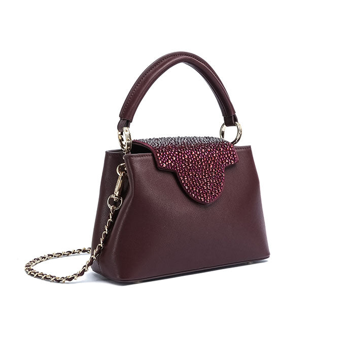 Layali Evening Bag #color_maroon