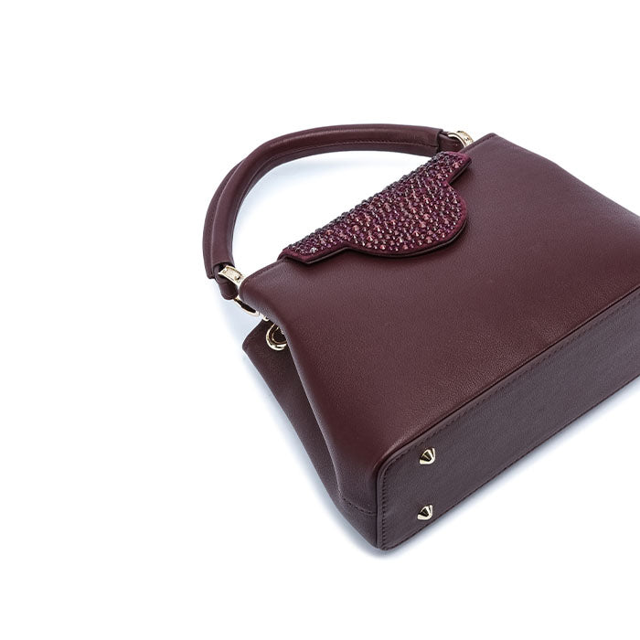 Layali Evening Bag #color_maroon