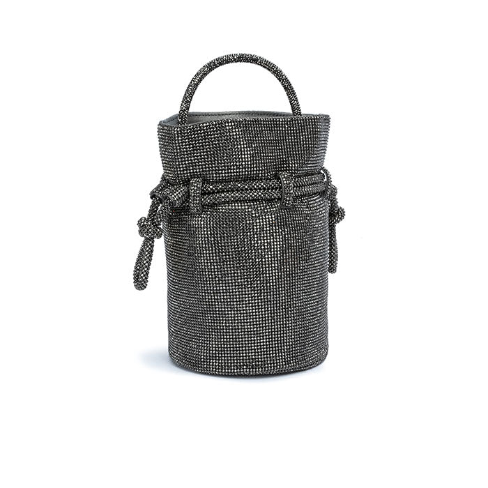 Rosalind Bucket Bag #color_gunmetal