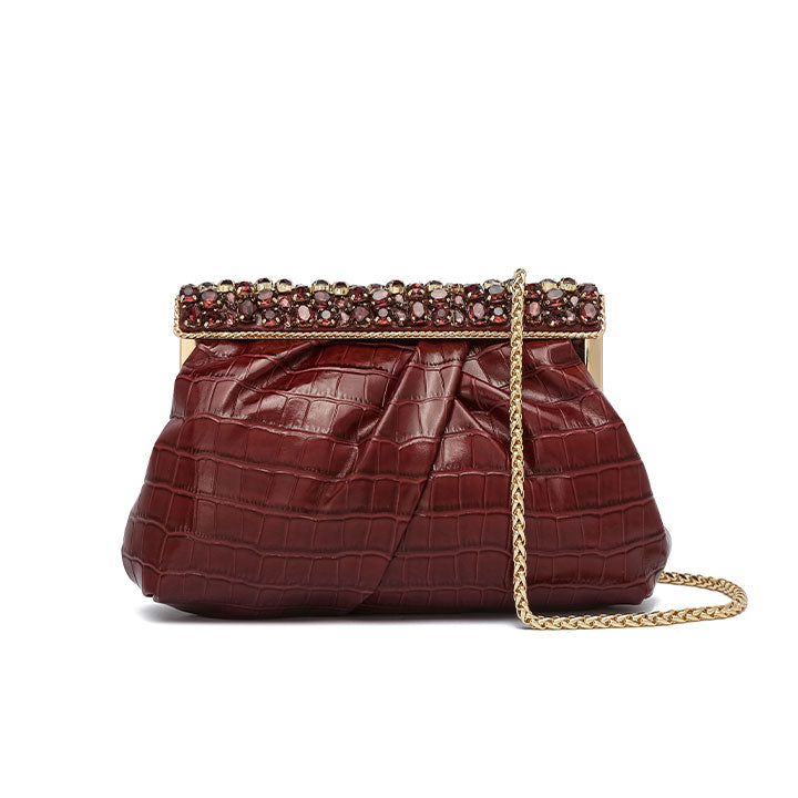 Alcino Clutch #color_maroon