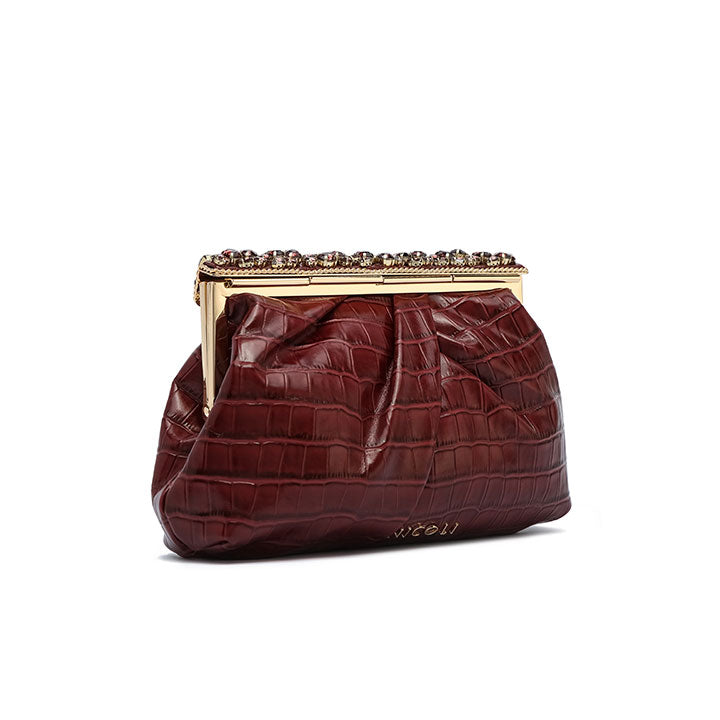 Alcino Clutch #color_maroon