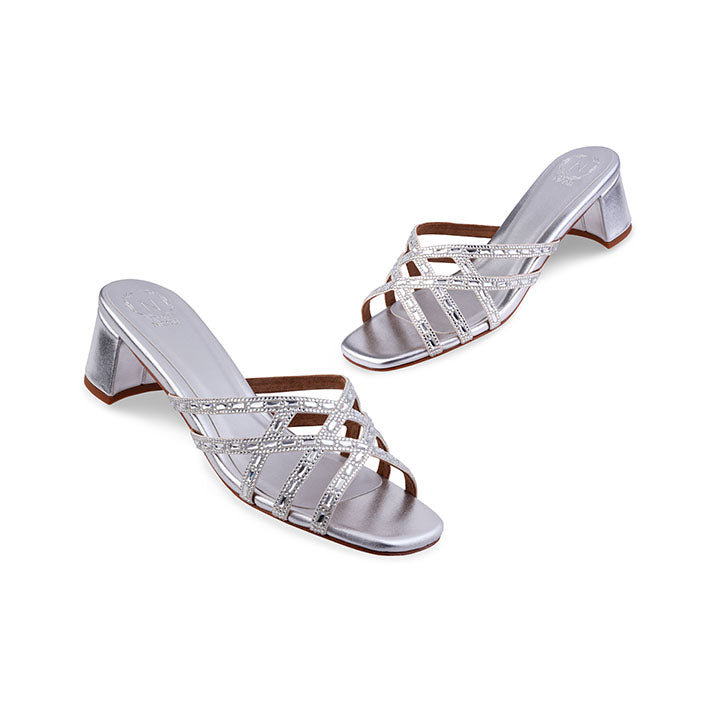 Alondra Box Heel #color_silver