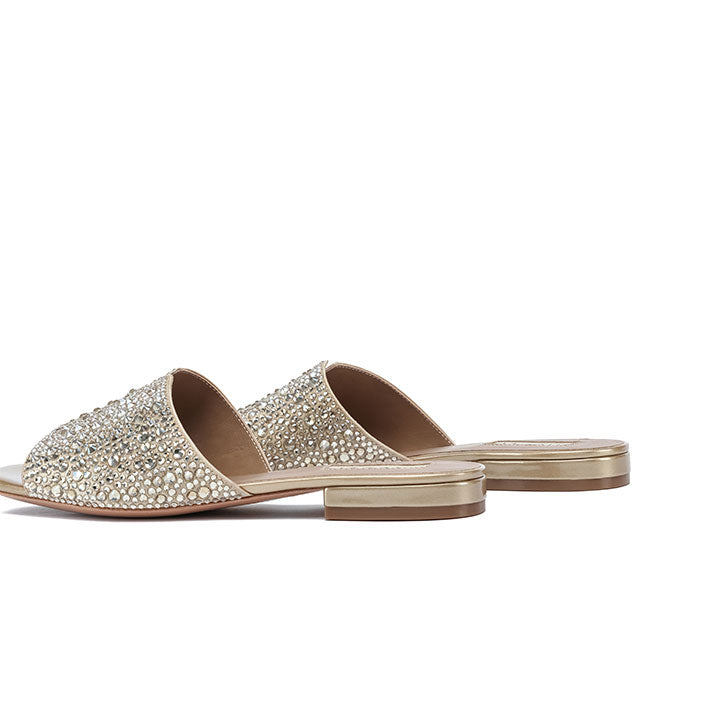 Amber Flat Sandal #color_gold