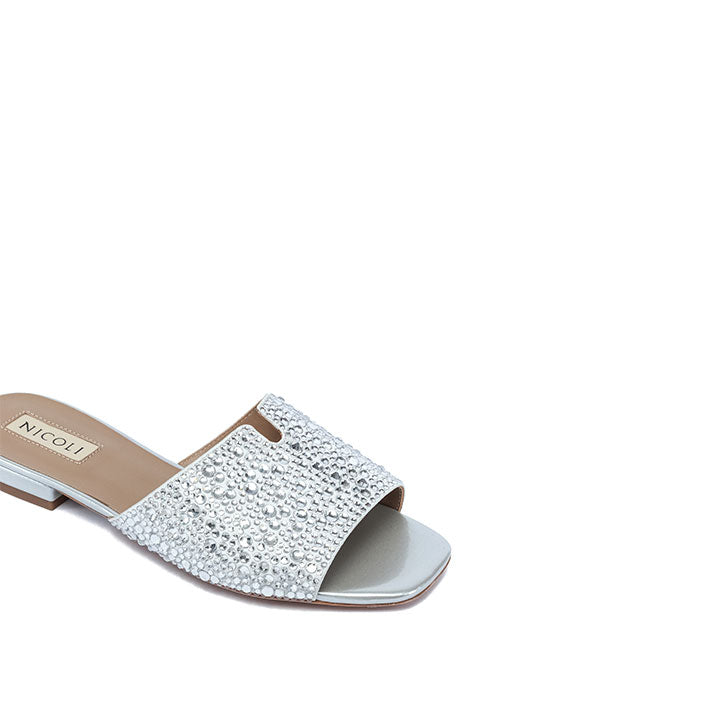 Amber Flat Sandal #color_silver