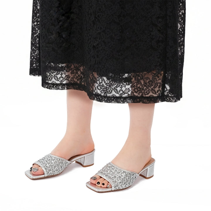 Amira Box Heel #color_silver