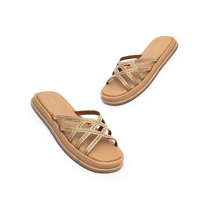 Araceli Flat Sandal #color_beige