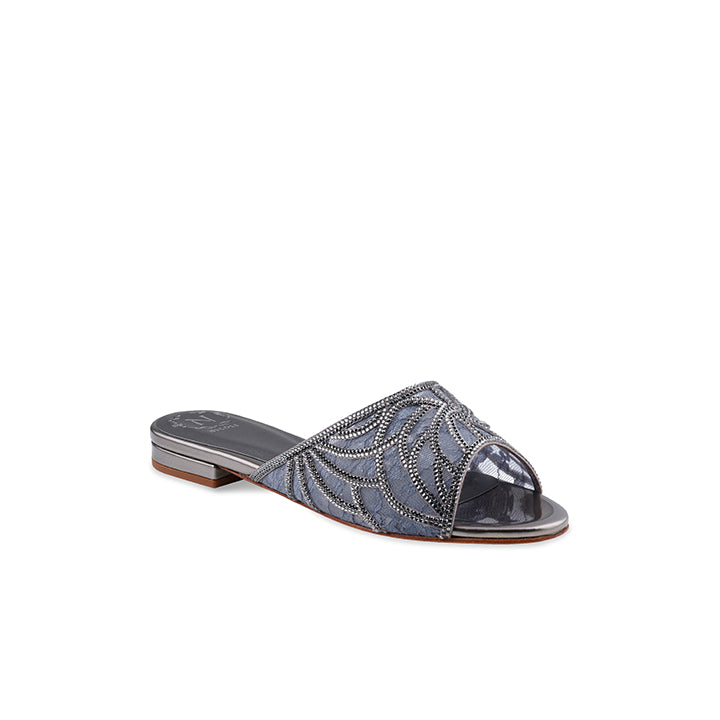 Baylor Flat Sandal #color_gunmetal