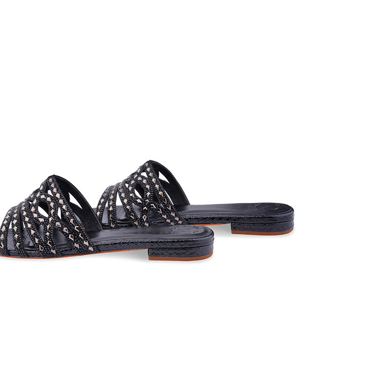 Bellazah Flat Sandal #color_black