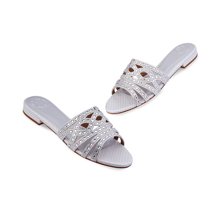 Bellazah Flat Sandal #color_silver