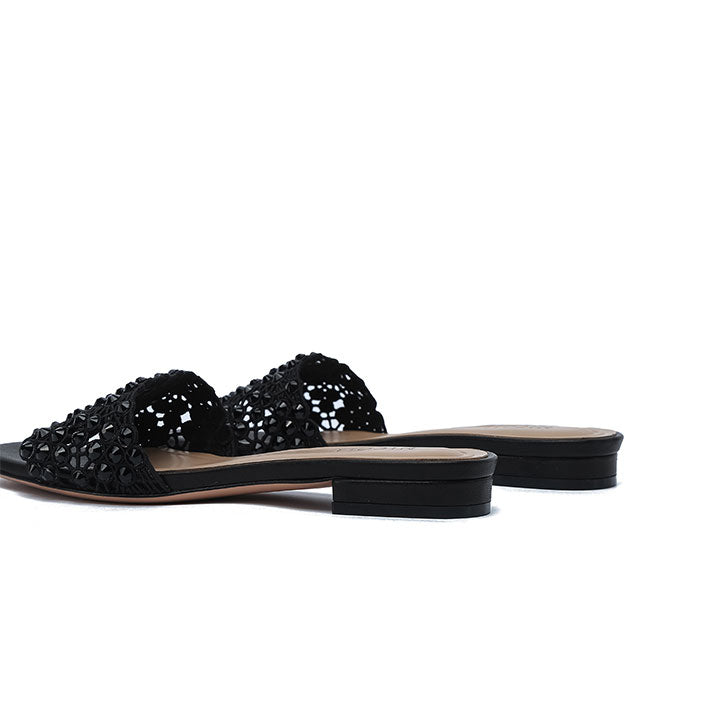 Belle Flat Sandal #color_black