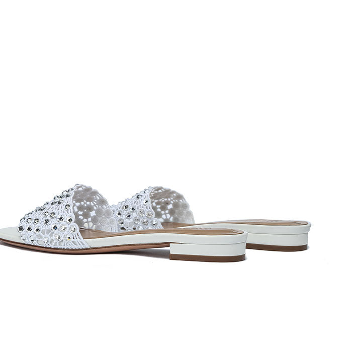 Belle Flat Sandal #color_white