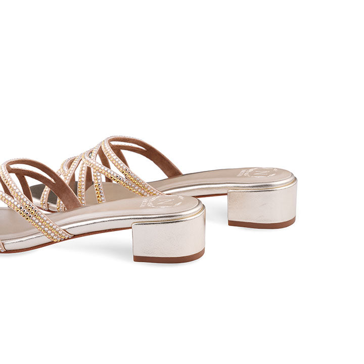 Caroline Box Heel #color_gold