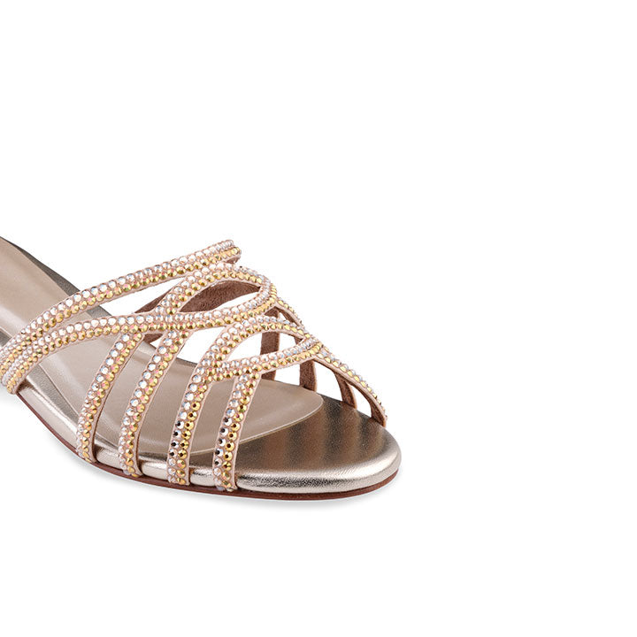 Caroline Box Heel #color_gold