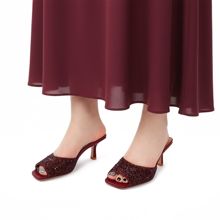 Caveli Mule #color_maroon