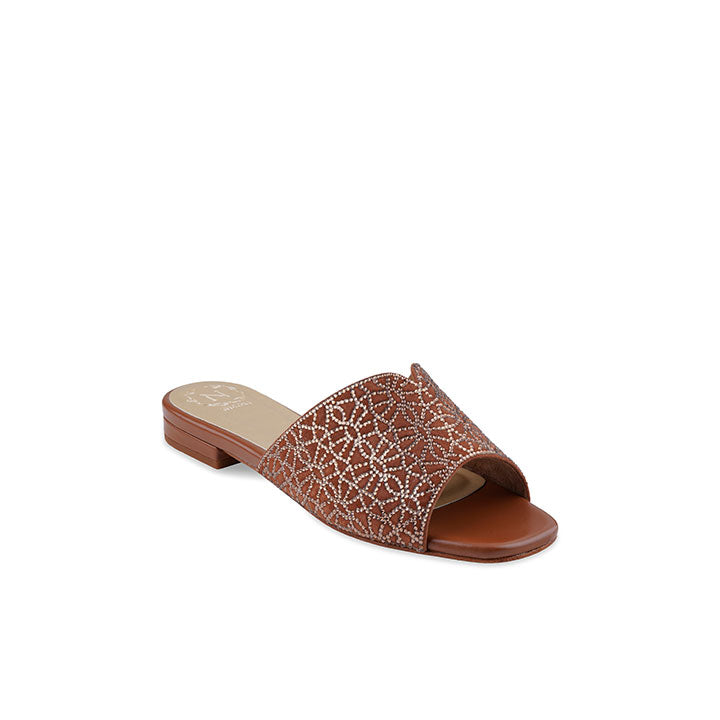 Celina Flat Sandal #color_tan