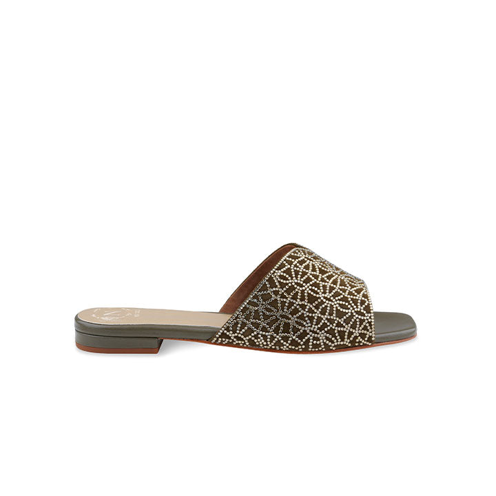 Celina Flat Sandal #color_olive