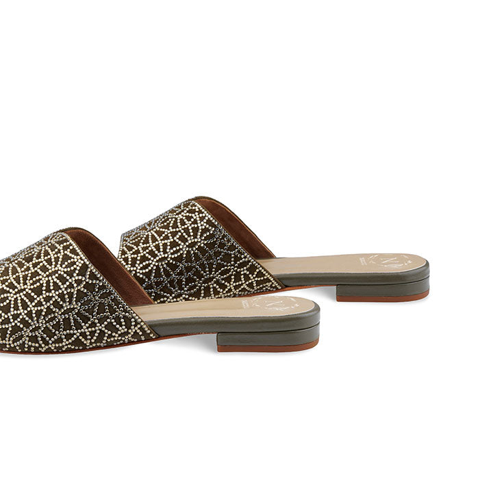 Celina Flat Sandal #color_olive