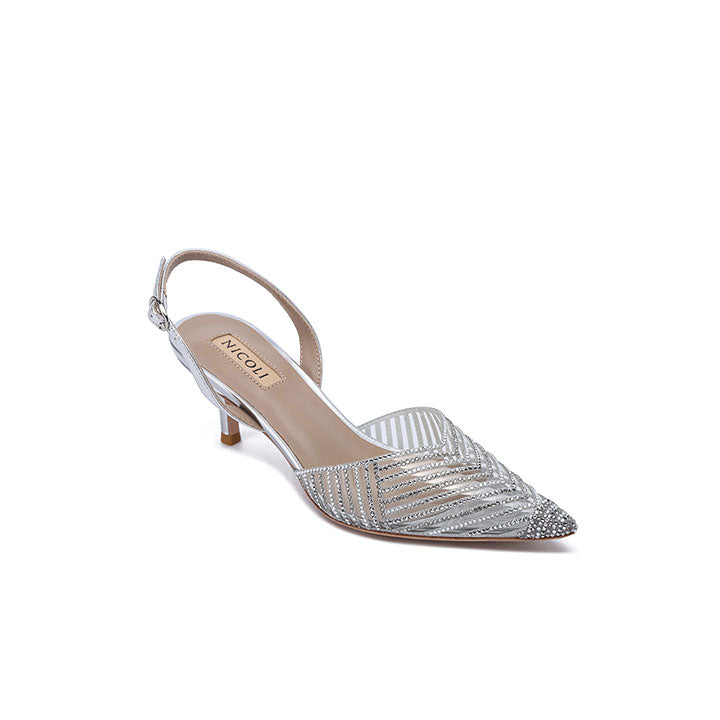 Clivia Pump #color_silver patent