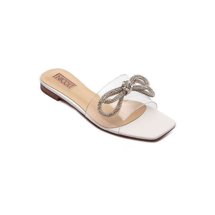 Corlin  Flat Sandal #color_white