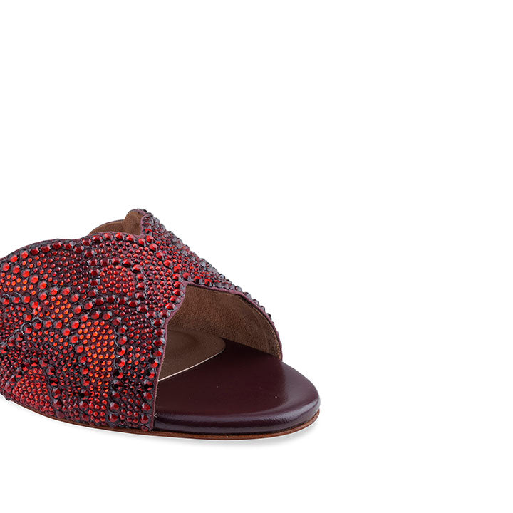 Darren Flat Sandal #color_burgundy