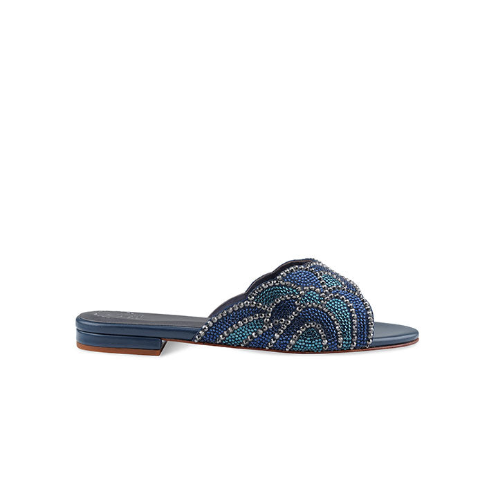 Darren Flat Sandal #color_navy blue