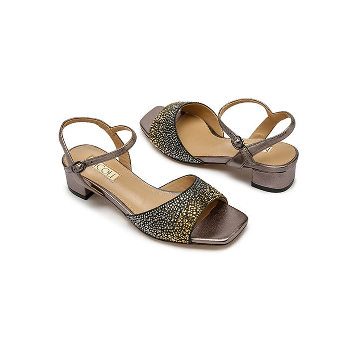 Delfina Mini Sandal #color_gunmetal