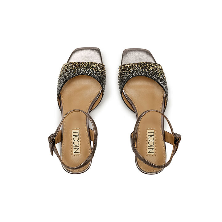 Delfina Mini Sandal #color_gunmetal