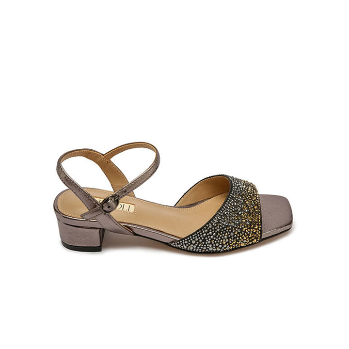 Delfina Mini Sandal #color_gunmetal