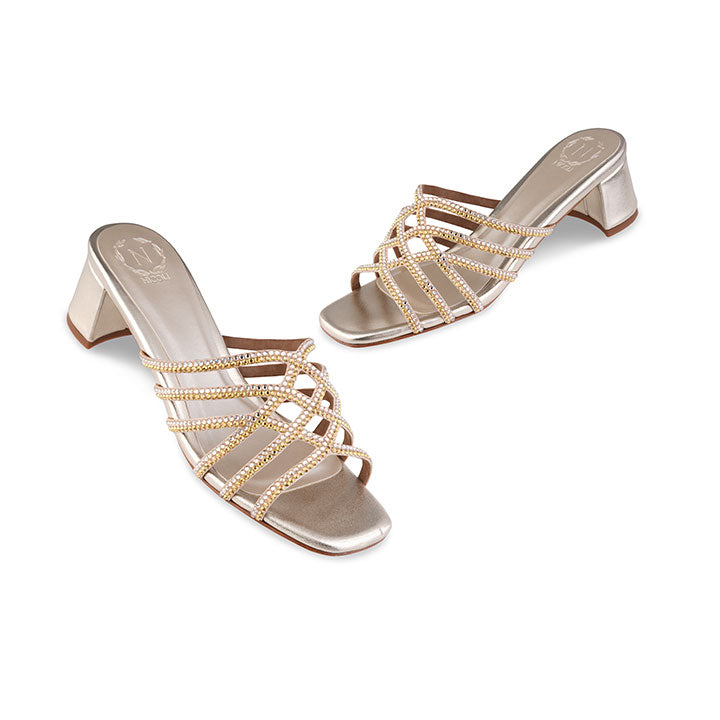 Desmia box heel #color_gold