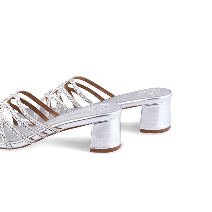Desmia box heel #color_silver