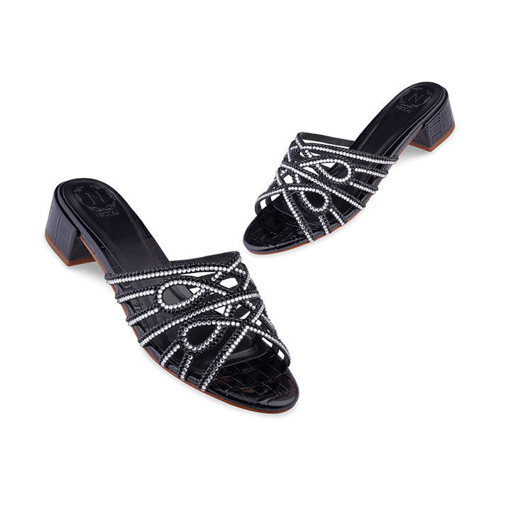Donya Box Heel #color_black