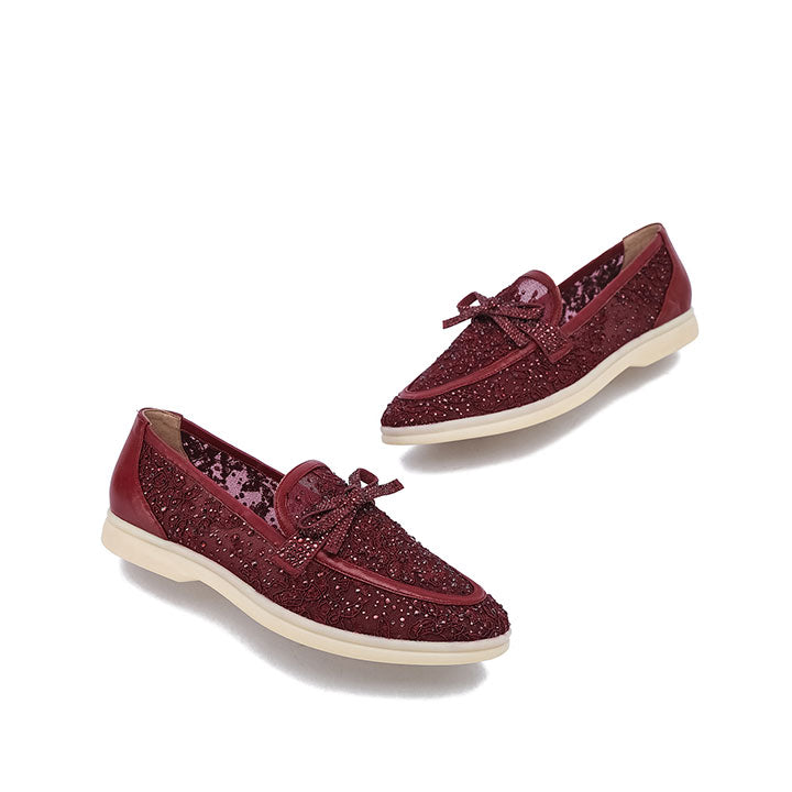 Elara Loafers #color_maroon