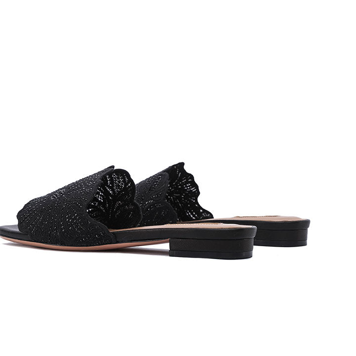 Elira Flat Sandal #color_black