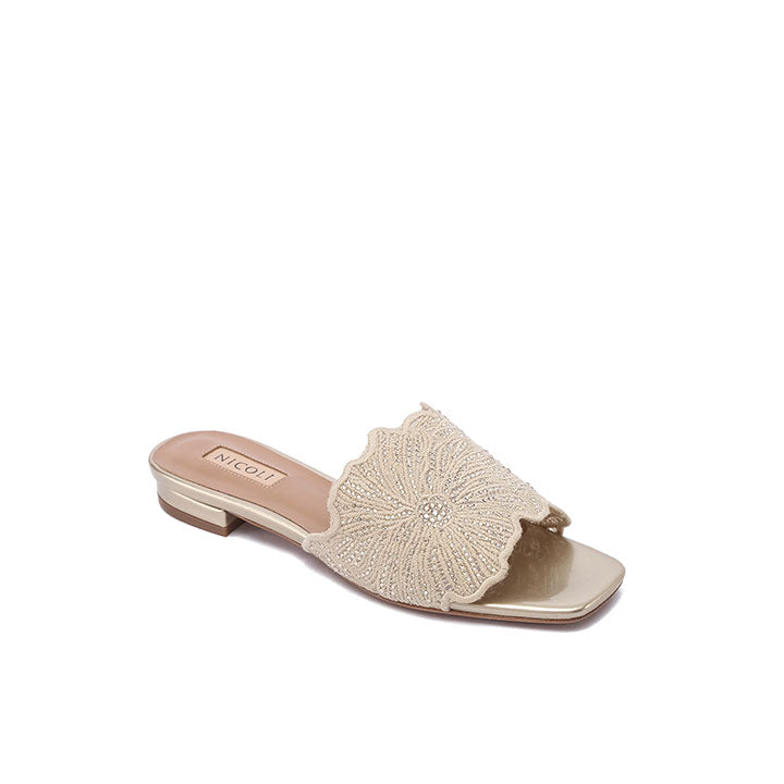 Elira Flat Sandal #color_gold