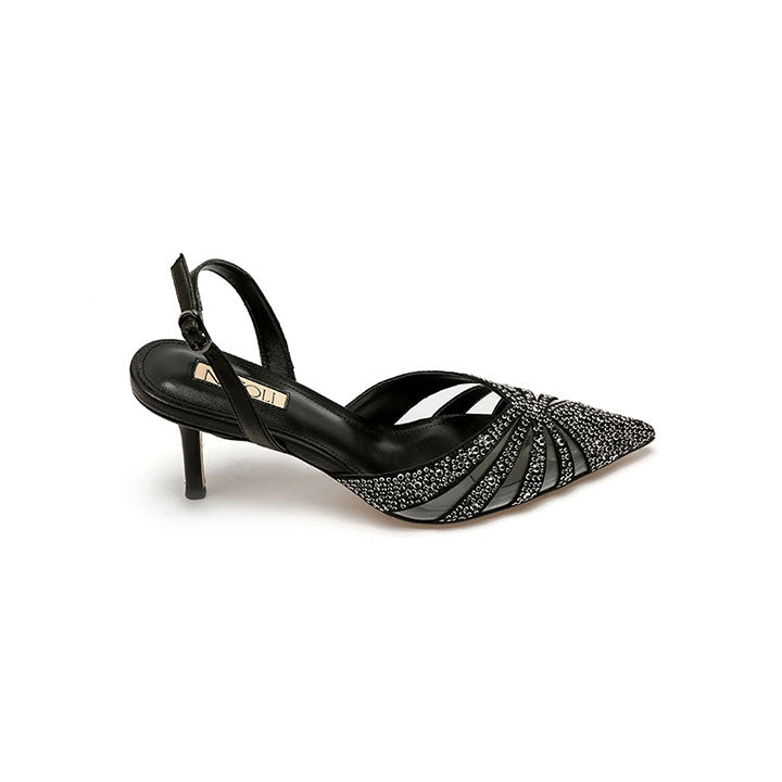 Evita High Heel Sandal #color_black