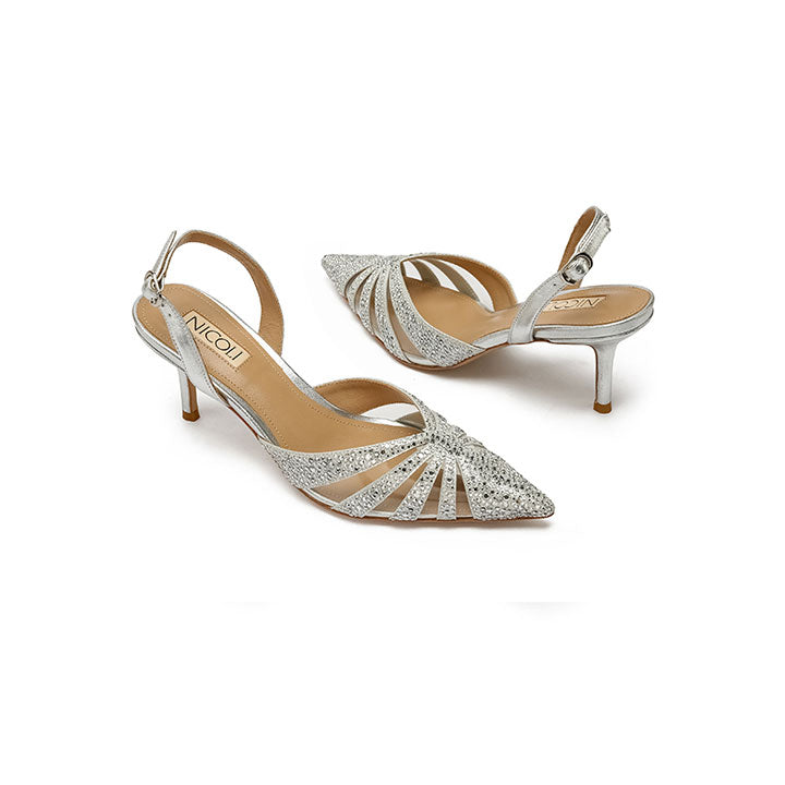 Evita High Heel Sandal #color_silver