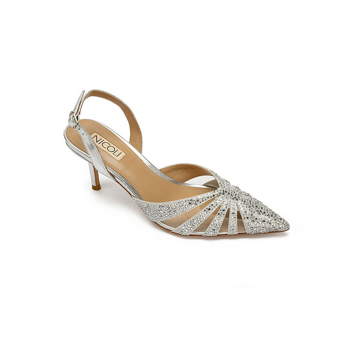 Evita High Heel Sandal #color_silver