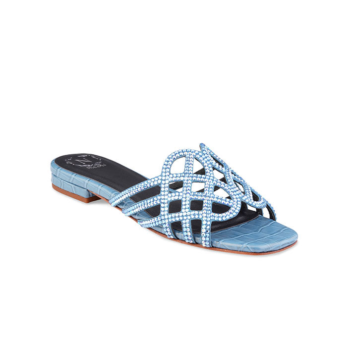 Fabiola Flat Sandal #color_sky.blue