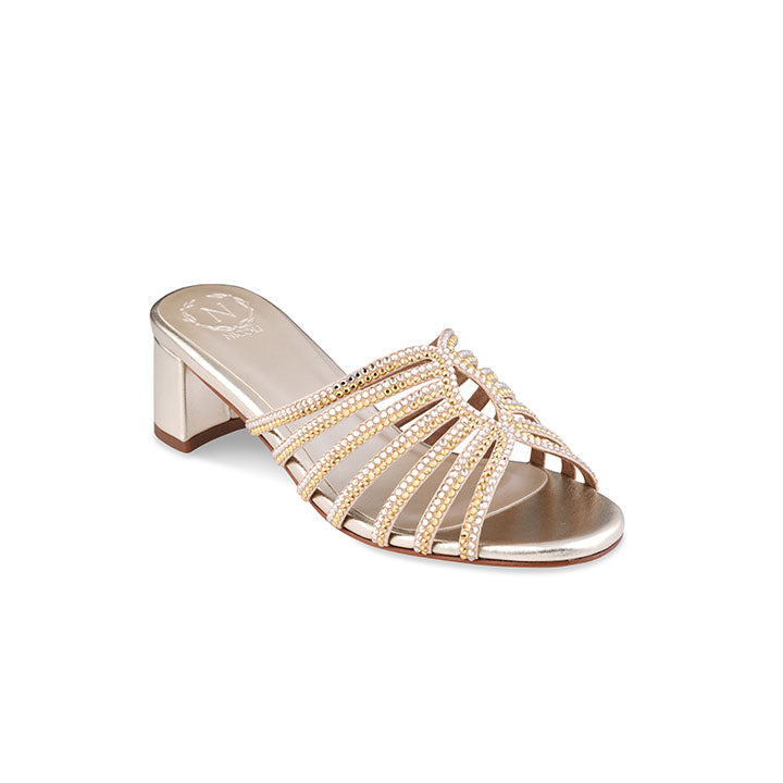 Fedora box heel #color_gold