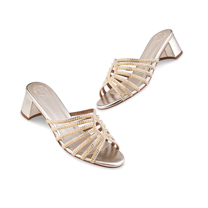 Fedora box heel #color_gold