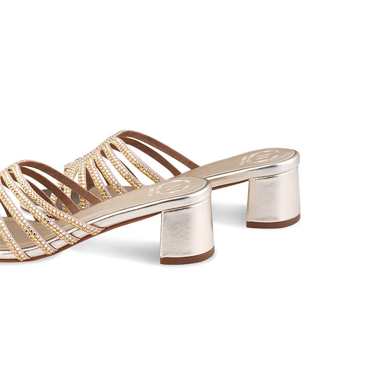 Fedora box heel #color_gold