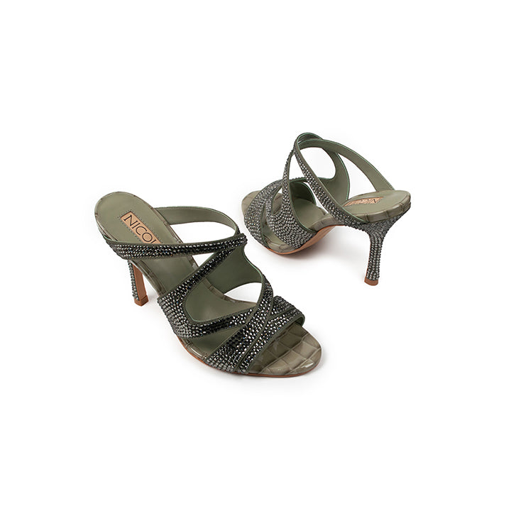 Feista Luxury Box Heel Sandal #color_l grey